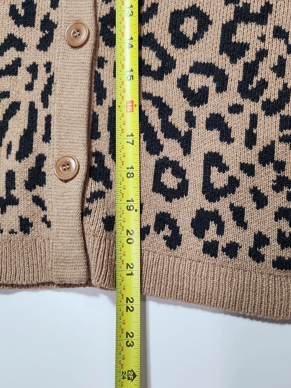 J.Crew Leopard Animal Print Merino Wool Blend Button Cardigan Sweater 3X